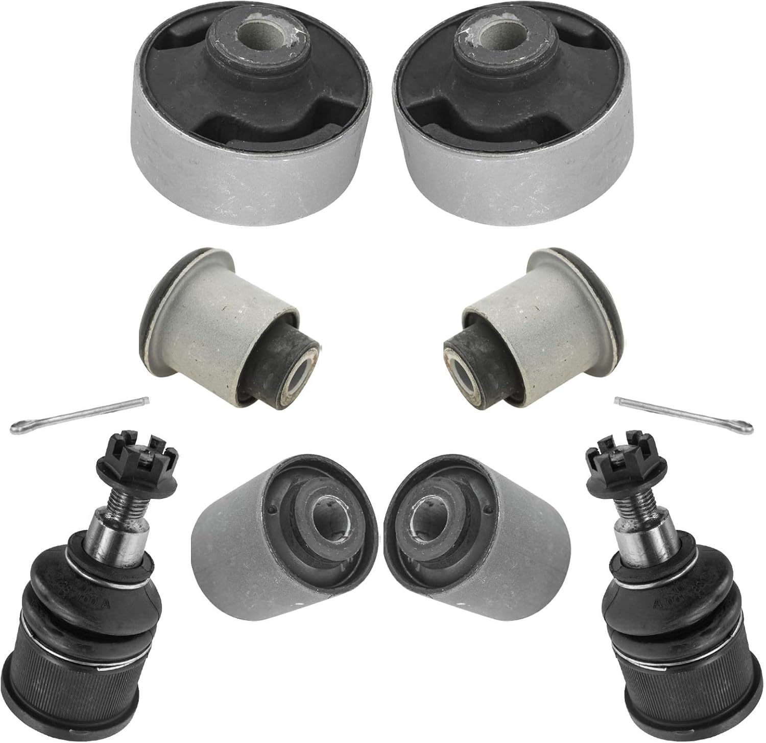 TRQ Front Suspension Kit Ball Joint Control Arm Bushing Compatible with 2004-2008 Acura TSX 2003-2007 Honda Accord