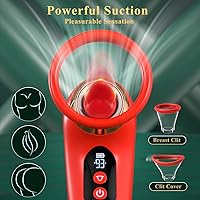 Vista 4 de Vibrador Juguetes Sexuales para Adultos para Mujeres - Vibrador de Succión Rosa 5 en 1 Juguete Sexual, 3 Succiones, 9 Lamidas de Lengua y Vibración