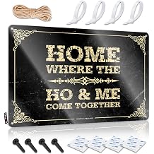 Tin Metal Bar Signs Home Where The Ho & Me Come Together Sign Sign Decor Bedroom Furniture  Size 30X40CM