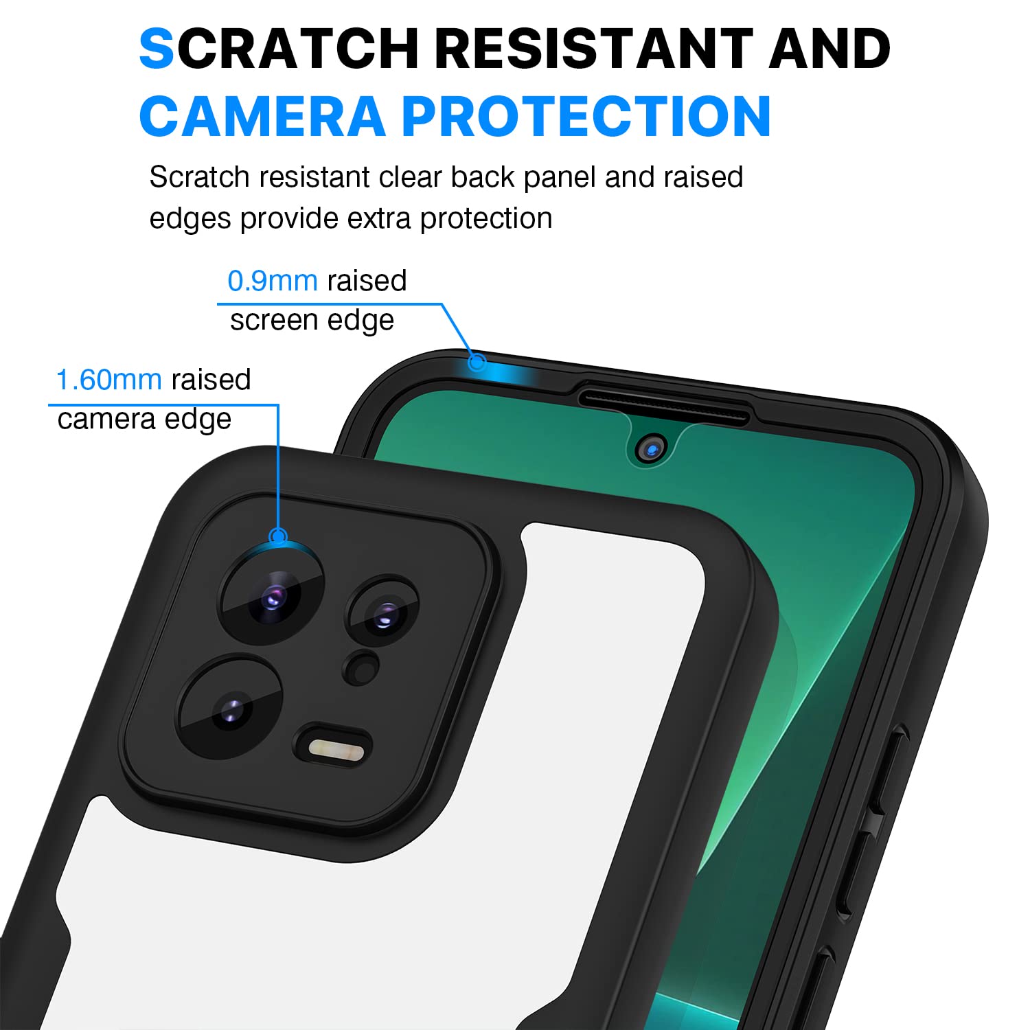 Beschermhoes voor Xiaomi 11T en 11T Pro, zwart