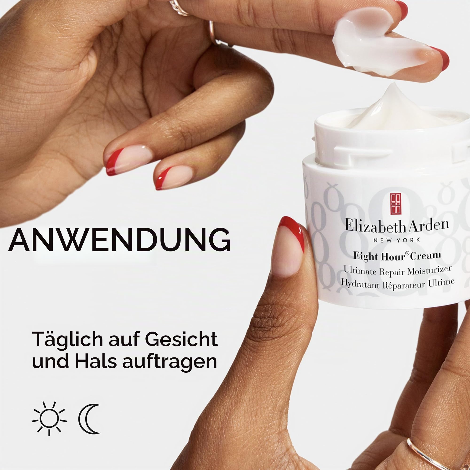 Elizabeth Arden – Eight Hour Cream Ultimate Repair Moisturizer, leichte Gesichtsfeuchtigkeitscreme mit Squalan & Ectoin, tiefenwirksame, langanhaltende Feuchtigkeitsversorgung, 50 ml