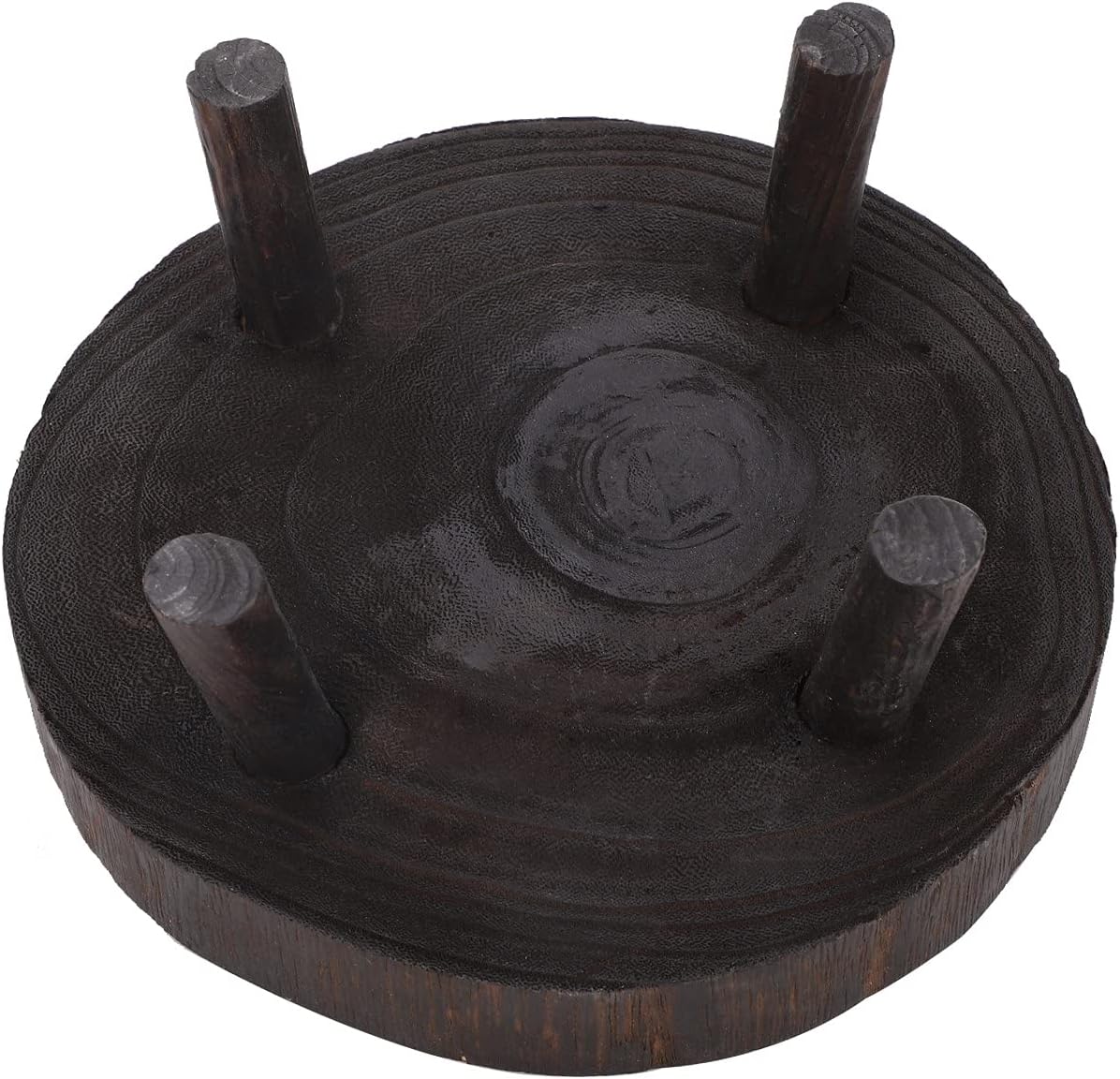 CDQL Round Plant Stand,Wooden Plant Stool,Wooden Stool Display Stand,Wooden Stand Plant Holder, High Stool Flower Stand,Storage Flower Pot Stand For Indoor Outdoor Home Patio Decor (M)