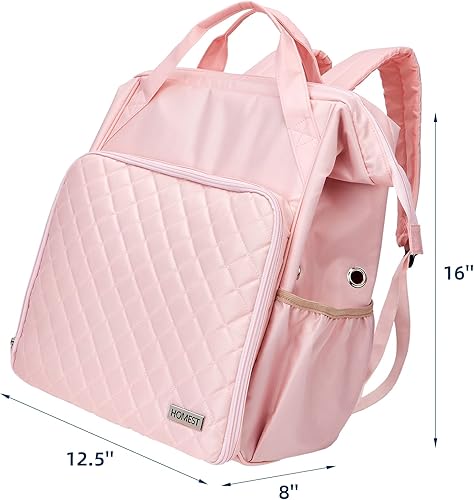 Miniatura 6 de HOMEST Organizador de bolsas de ganchillo, almacenamiento de hilo, bolsa de tejer para llevar proyectos, ganchos de ganchillo, agujas y accesorios,