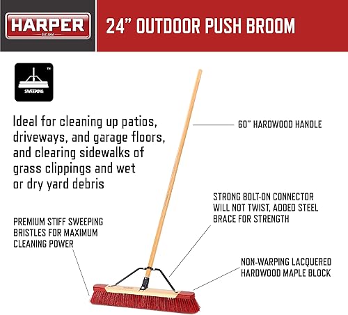 Miniatura 7 de AMES Kit de herramientas de mango largo para propietarios de viviendas de 5 piezas con rastrillo de césped, pala de excavación, rastrillo de jardín,