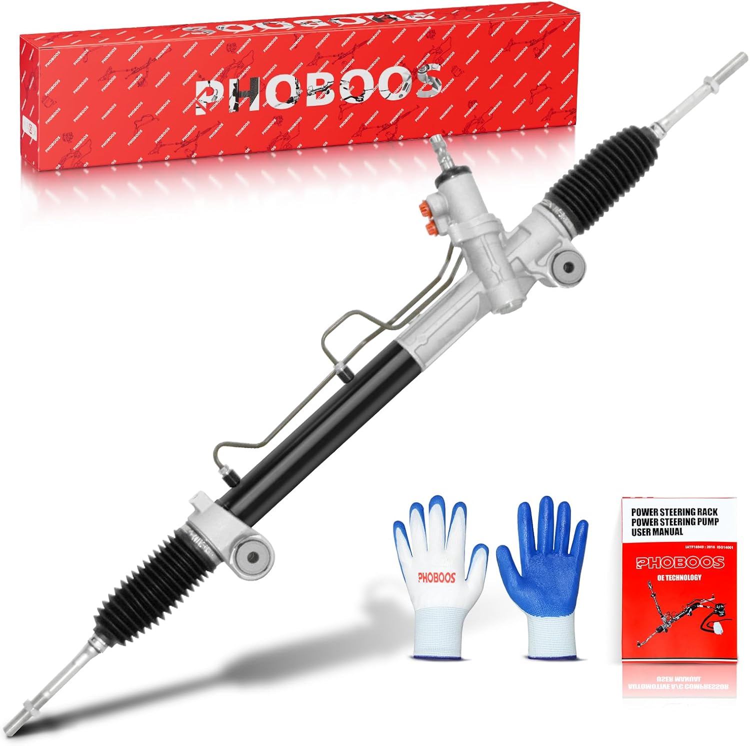 PHOBOOS Hydraulic Power Steering Rack and Pinion Assembly Compatible with Toyota Camry 2007-2011, Avalon 2005-2012 & Lexus ES350 2007-2012, New Unit, Leak Resistance, Direct Fit, Ref.97-2630, 26-2630