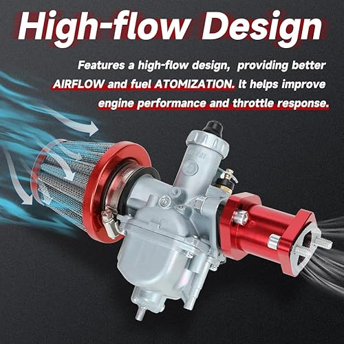 Miniatura 5 de FVRITO VM22 - Conjunto de acelerador de carburador de 1.024 in Kit de chorros principales para Predator 212cc 224cc 196cc Non Hemi Coleman CT200U