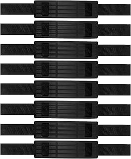 Aodaer 8 Pack Adjustable Hoverboard Straps Replacement Straps and Strap Protector Hook and Loop Kart Accessories Seat Attachment Straps Fastening Hoverboard Cable for Kart Balance Scooter