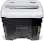 Aurora AU1285MD Compact Desktop-Style High Security 12-Sheet Micro-Cut Paper and CD/Credit Card/Junk Mail Pullout Basket Shredder, White/Black