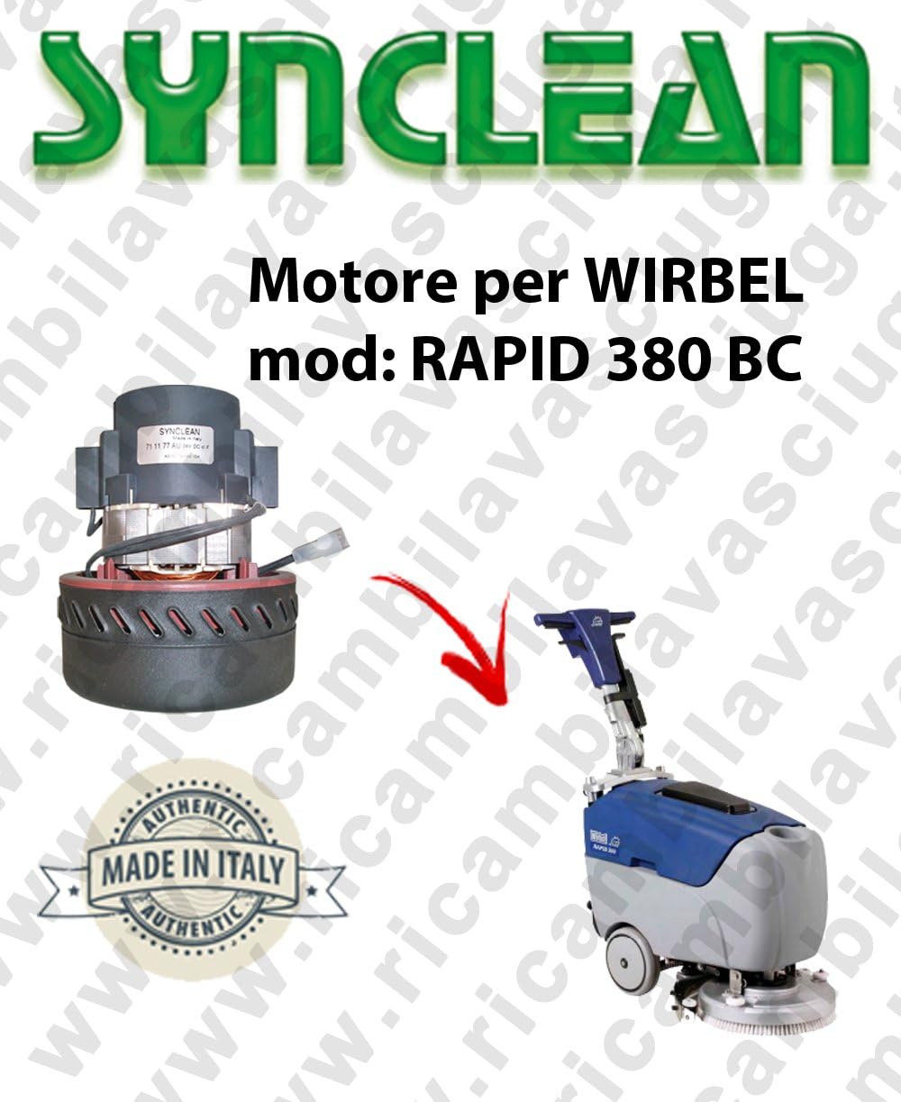 Rapid 380 BC Suction synclean Motor for Floor Mop Wirbel
