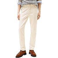 Tommy Hilfiger Uomo Jeans Denton Straight Fit, Avorio (Muslin)