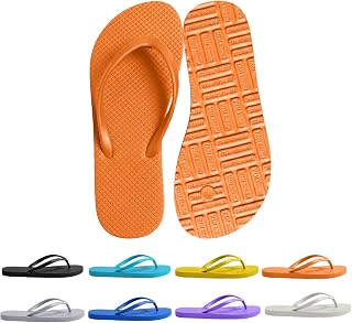 Women's Non-Slip Flip Flops Ultra Lightweight Basic Thongs Rubber Soft Slide Slip-on Shoes Beach Pool Shower Sandals