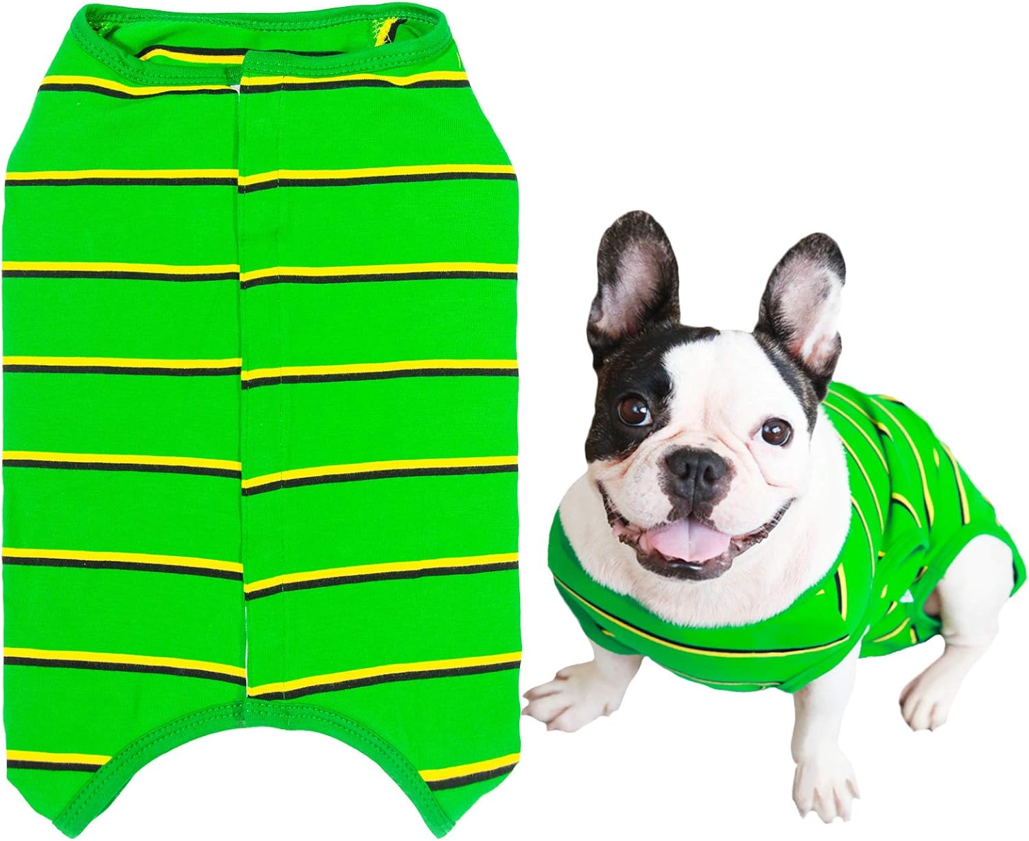 Kuveela Pet 犬 服 犬術後服 術後ウェア フレンチブルドッグ パグ エリザベスカラー