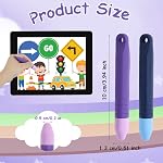 2pcs Stylus enfant Styles, avec Lanyards Crayon enfant Stylus stylo pour écran tactile anti-dérapant écriture en caoutchouc enfants Style pour tablette, Compatible avec iPad Android Tous les appareils d'écran tactile