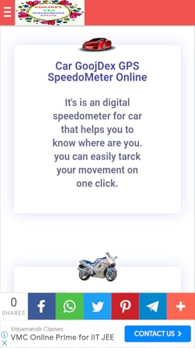 GoojDex GPS SpeedoMeter Online