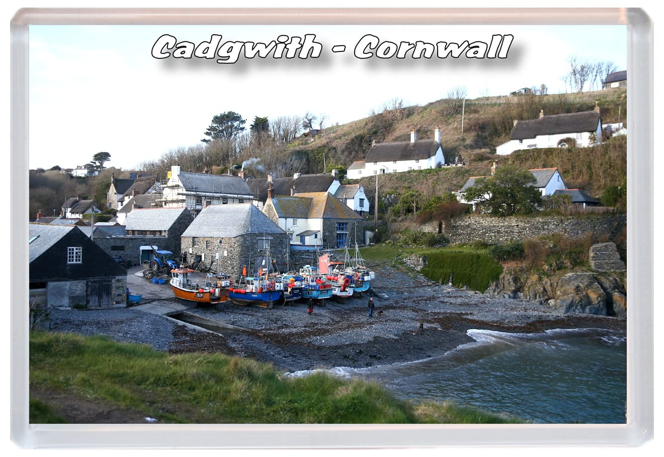 Baked Bean Store Multicolor Cadgwith - Cornwall - 96 X 67Mm Jumbo Fridge Magnet/Magnets Bbsfhm388
