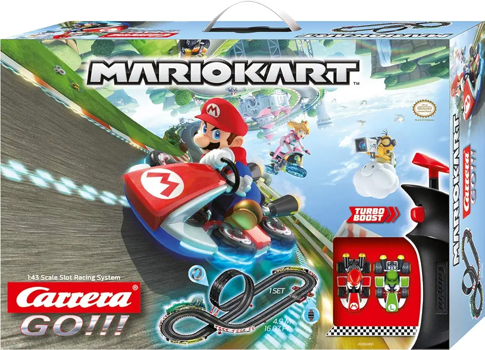 PISTA ELETRICA MARIO KART 8 4.9 METROS 1/43