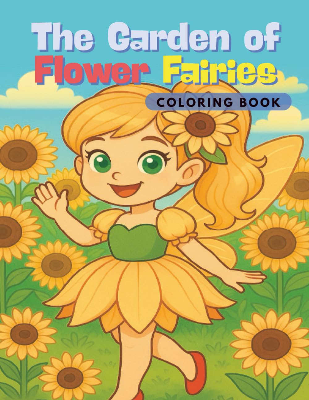 Coloring for kid : The Garden of Flower Fairies coloring book: The Secret Garden of Fairies — Color, Imagine, and Bloom