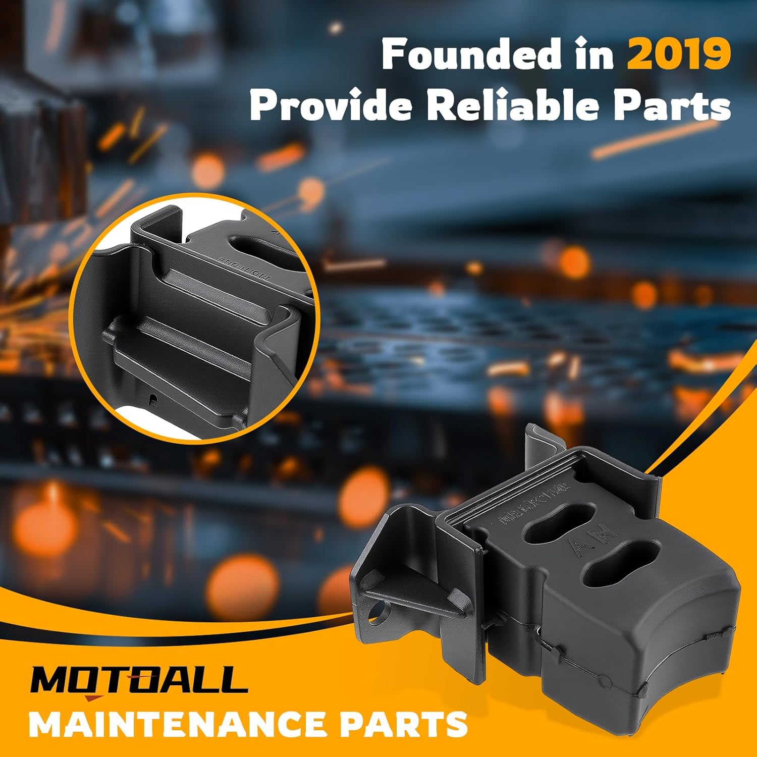 MOTOALL Pair of 48036-60011 Rear Axle Bump Stop Cushion Left&Right Side Fit for Toyota 4Runner for Lexus GX470