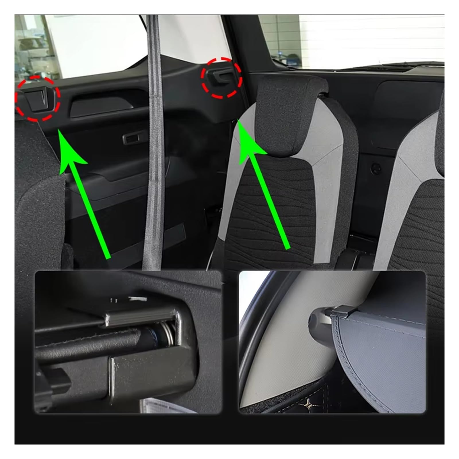 Cubiertas Carga Automóviles para Citroen para Grand para C4 para Picasso 7 Plazas 2014-2018 Cubierta Carga Maletero Retráctil Escudo Anti-Peeping Privacidad Pantalla Retráctil(Fibra de Carbon)