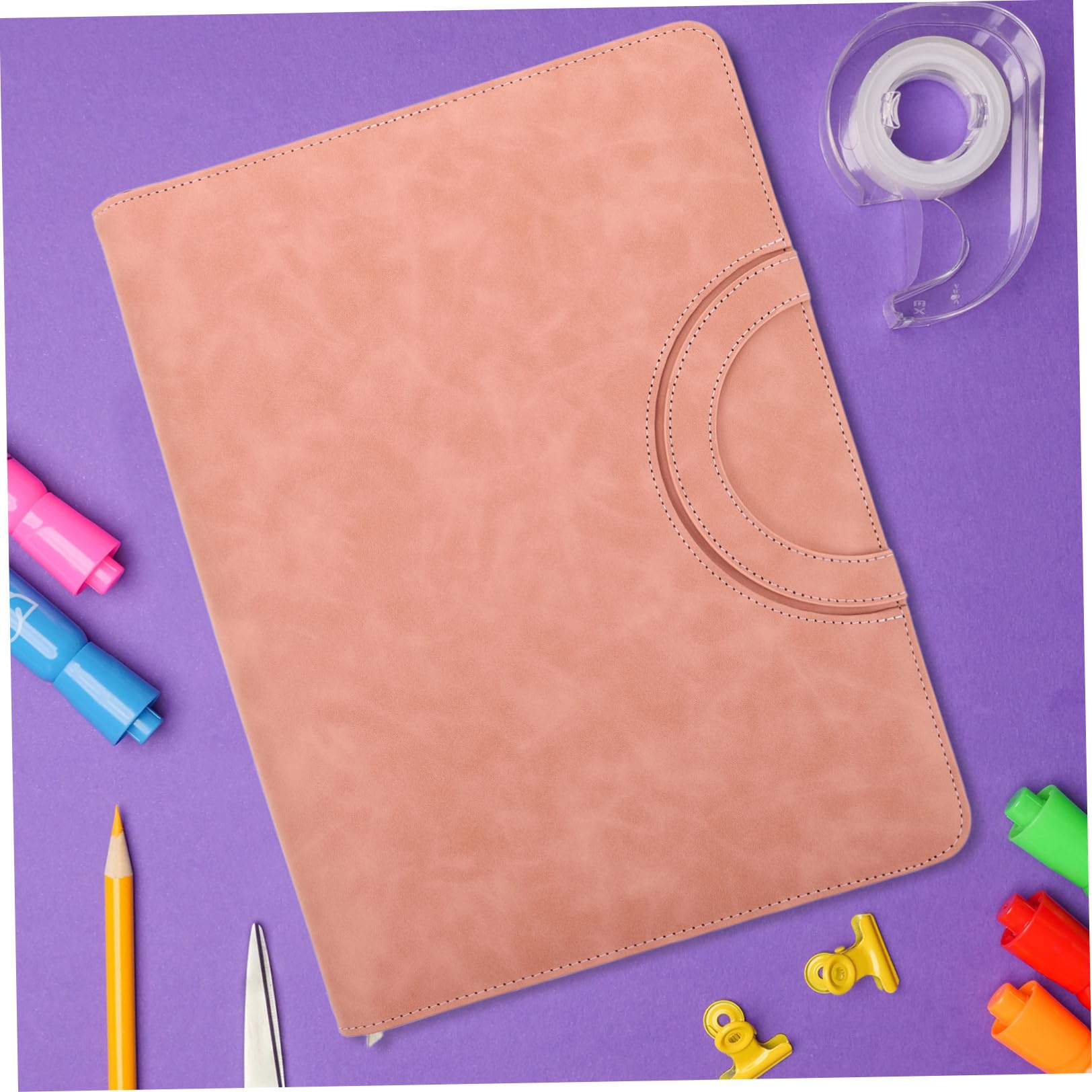 Ipetboom Organizzatore di Documenti A4 in Pu Rosa con Chiusura a Cerniera Sicura, Borsa Multifunzionale per Documenti Importanti per Utilizzo Quotidiano e Trasferimenti