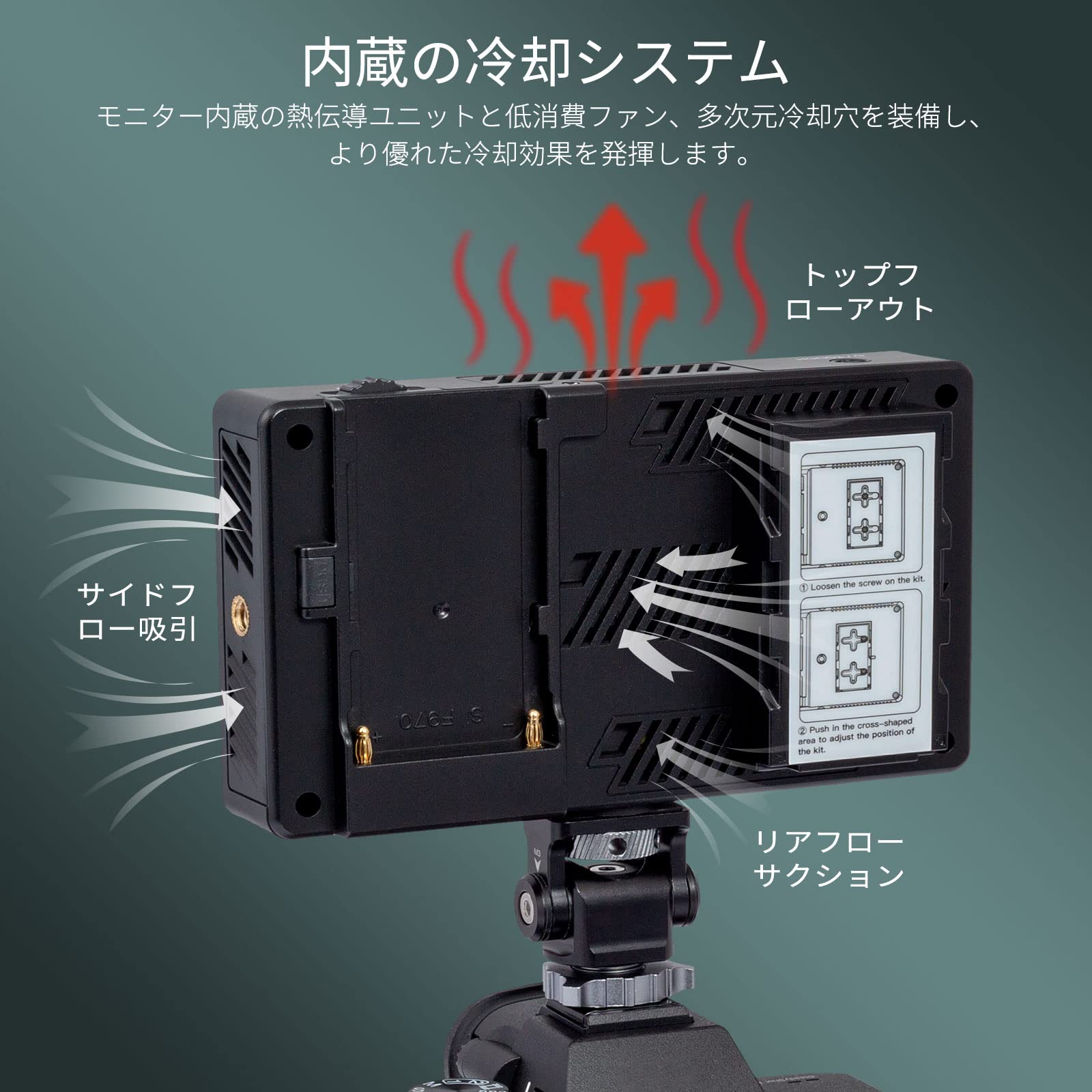 FEELWORLD LUT5 5.5インチ DSLRカメラフィールドモニター 画像 6