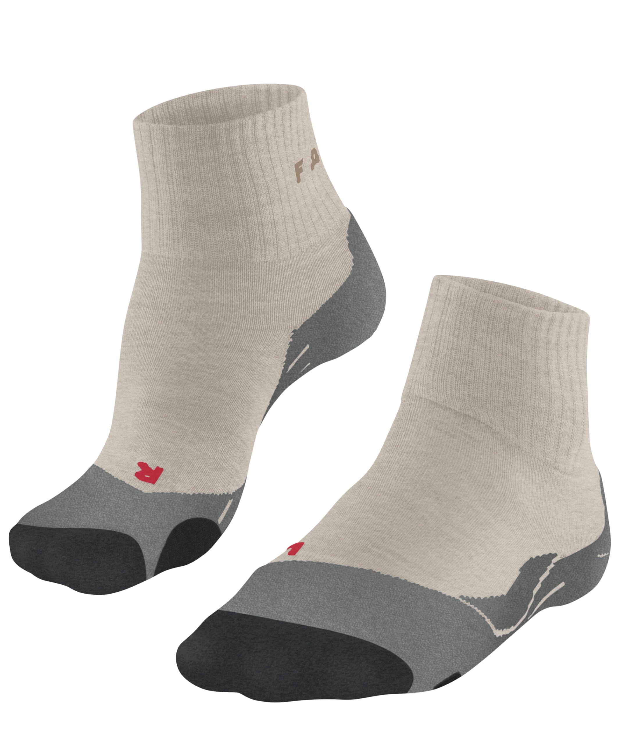 FALKE Men's TK2 Explore Short M Sso Wool Thick Anti-Blister Hiking Socks 1 Pair, Beige Natural 4200, 11-12.5