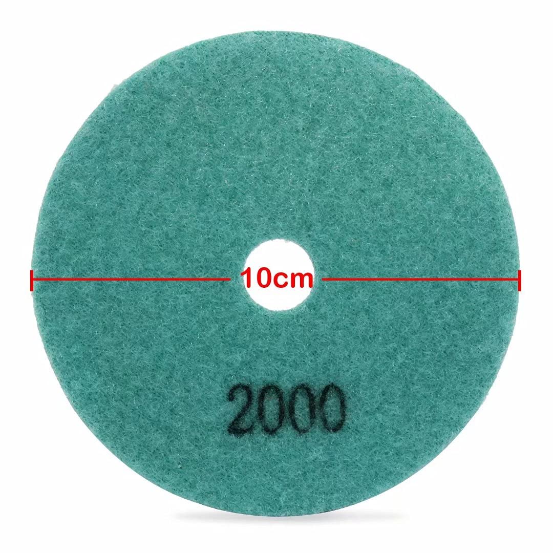 Aussel Diamond Polishing Pad Wet Pulido Rueda Set para Granito Hormigón Stone Ceramic 11 Piezas (4inch)