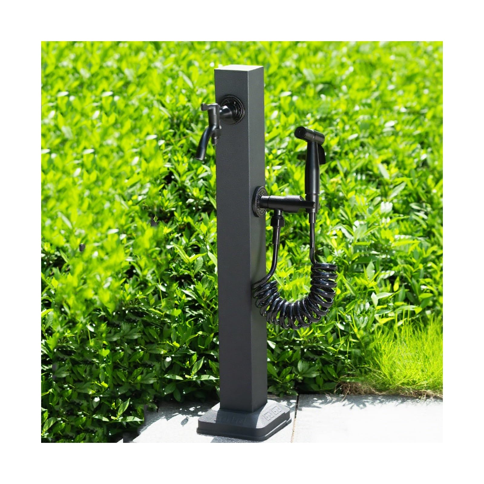 Colonna d'Acqua Fontana A Colonna da Giardino Fontana da Giardino in Stile Antico Fontanella A Colonna da Giardino in Allumino per Prato E Giardino(60cm/23.6in,I)