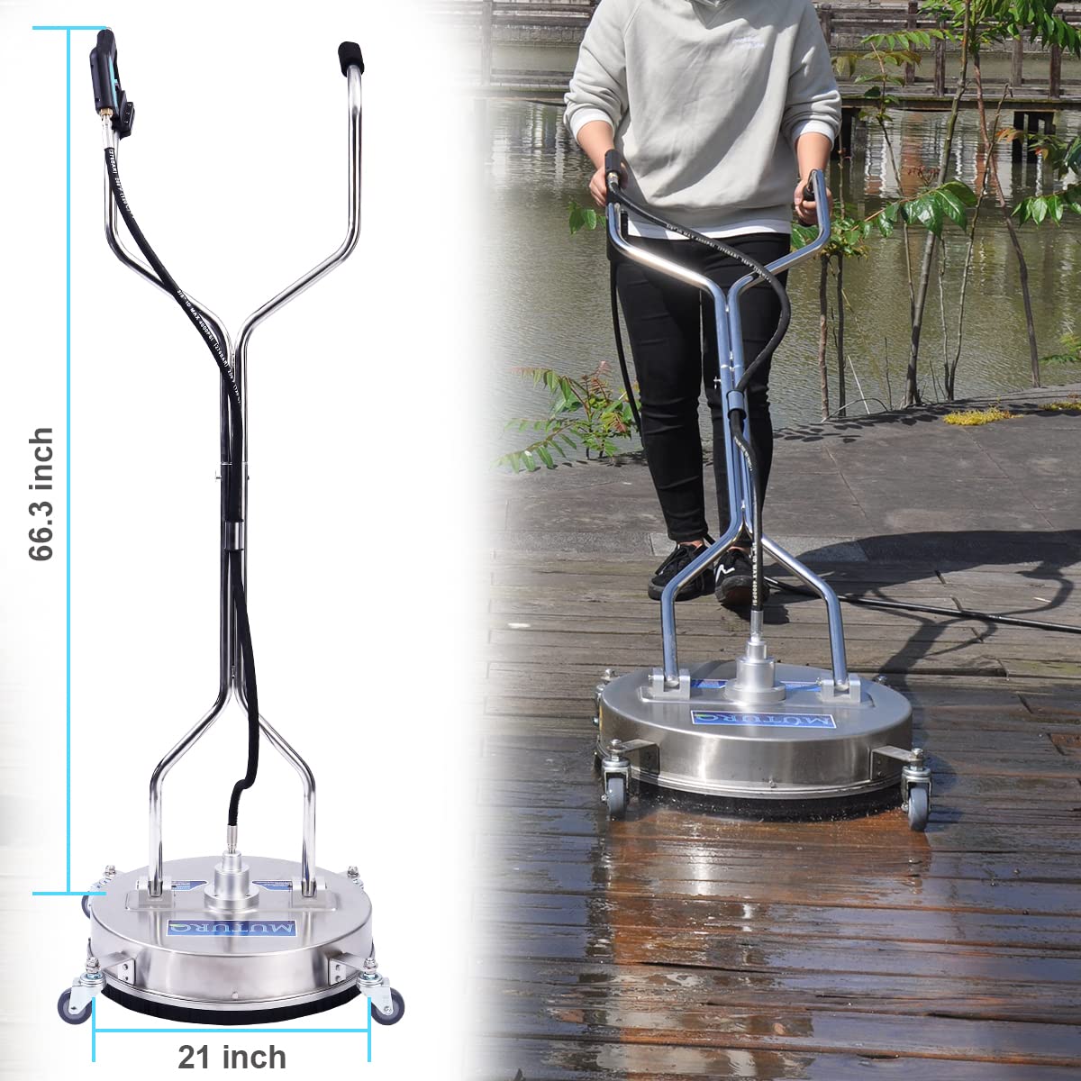 Buy MUTURQ 21 Inch Surface Cleaner for Pressure Washer, Commercial