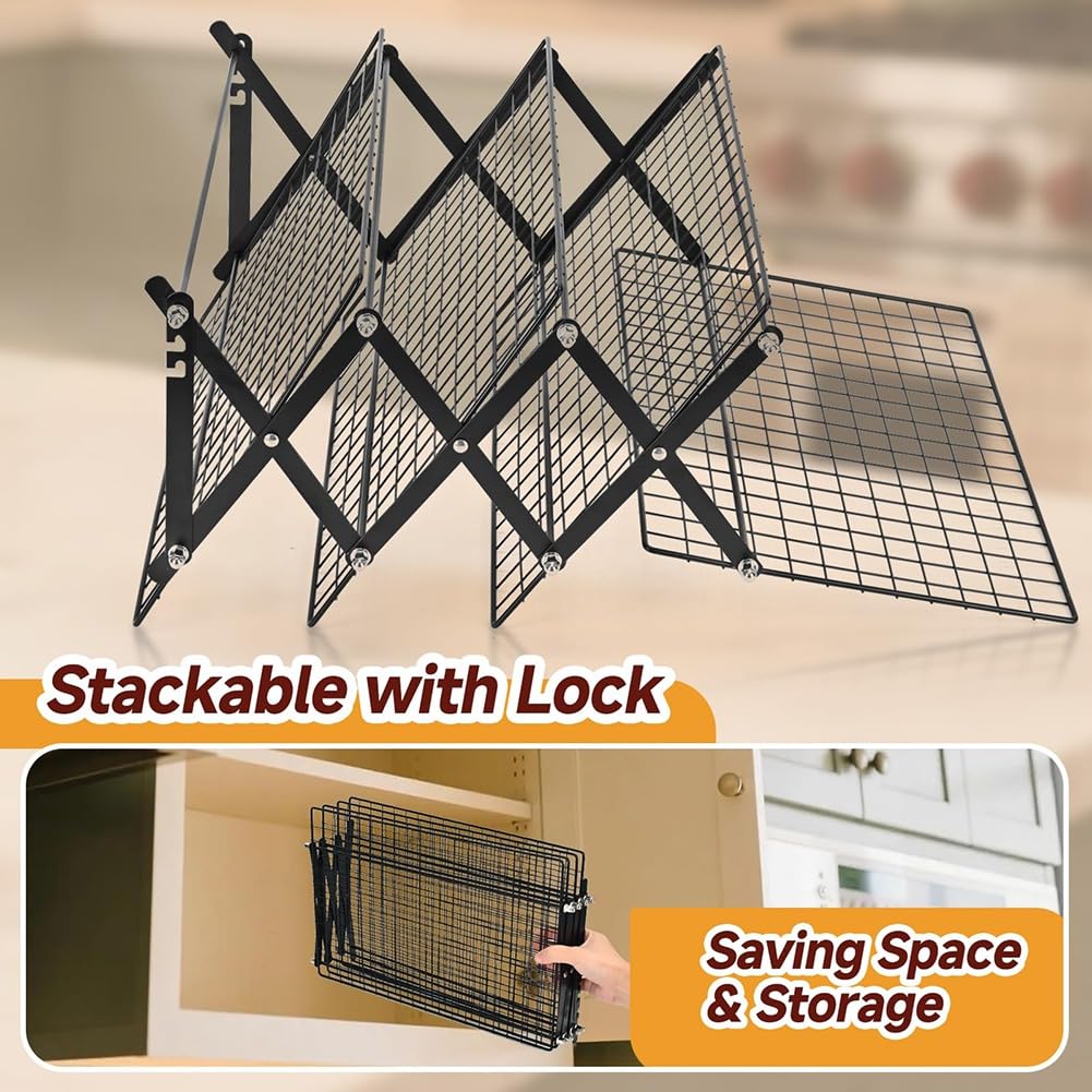 Estante de Almacenamiento Plegable para Exteriores de 4 Niveles con Diseño Ajustable para Aficionados y Principiantes en Repostería