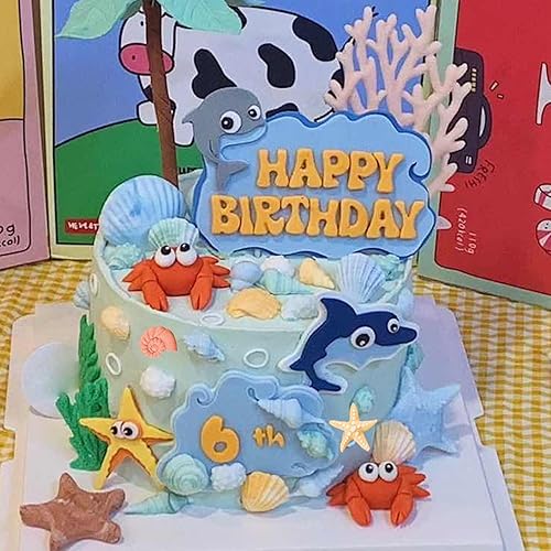 Miniatura 6 de MINFEIDMS Molde de silicona para fondant con temática marina, concha, caballito de mar, estrellas de mar, tortuga, molde de silicona para decoración