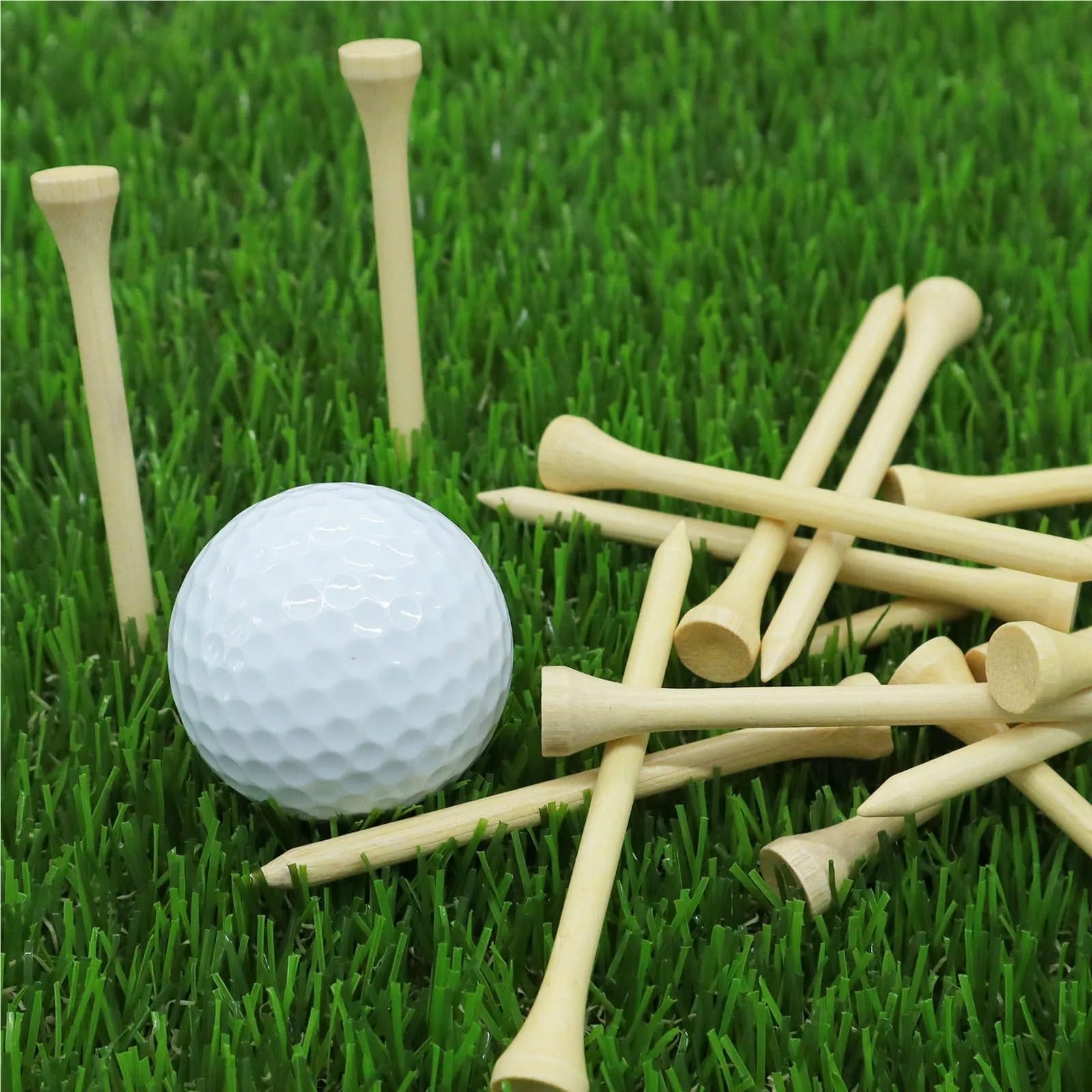 Premium-Golf-Tees, Golf-Tees, 1000/500/250 Stück, 2,75–3,25 Zoll, 7 x stärker als Holz, reduzieren Reibung