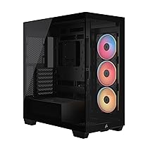 CORSAIR 3500X LX-R RGB iCUE LINK Case PC Mid-Tower – 3 Ventole LX120-R RGB Preinstallate, Include Hub di Sistema iCUE LINK, Fino a 10 Ventole da 120mm – Nero
