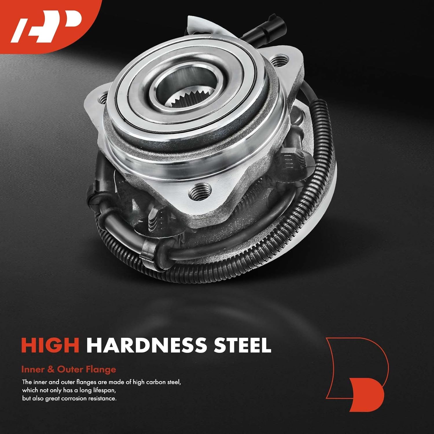 A-Premium 2 x Front Wheel Bearing and Hub Assembly with ABS & 5-Lug Compatible with Ford Ranger 2000-2002, Mazda B3000 2001-2002, B4000 2000-2002, 4WD Only