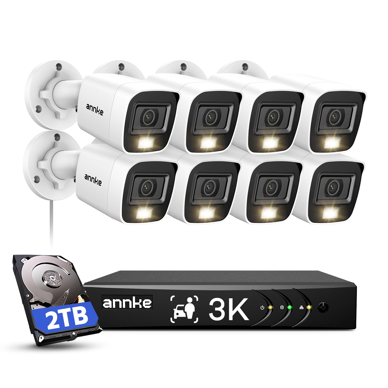 Annke Vision Annke Channel Security Camera System ANNKE 8CH 3K