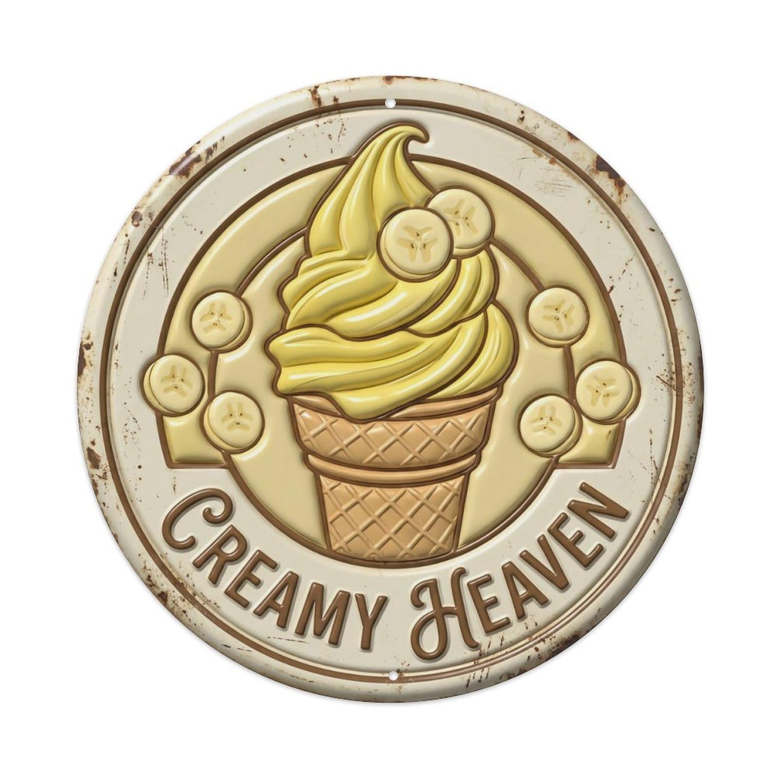 Creamy Heaven Dairy Classic Metal Tin Sign