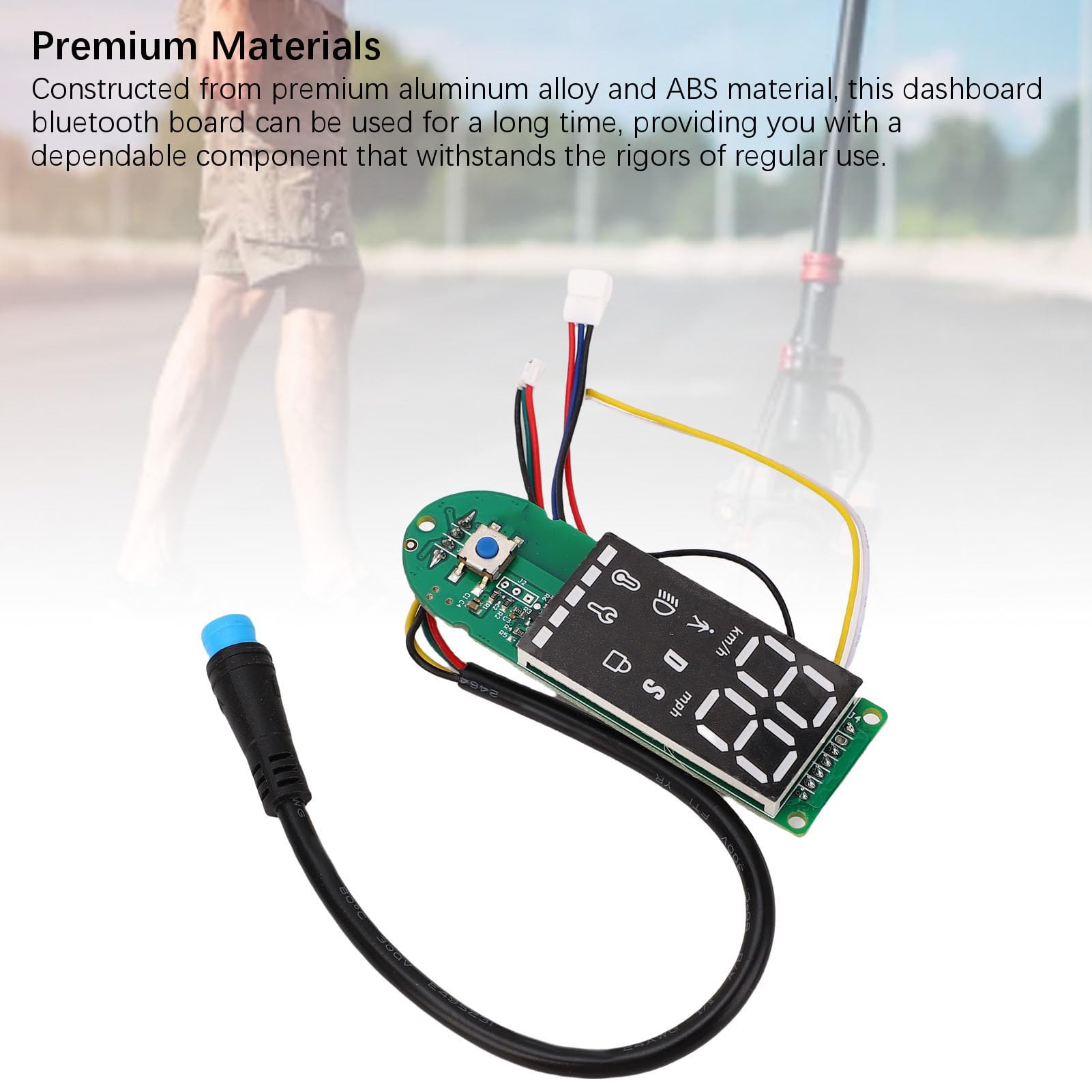 BuyWeek Tablero de Instrumentos Placa de Circuito para Xiaomi M365 Pro/Pro 2/1S Bluetooth de Aleación de Aluminio de ABS para Patinete Eléctrico