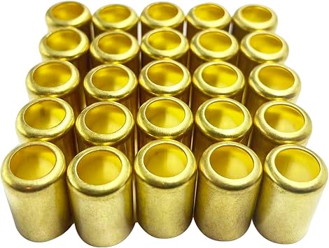 25 Pk 7325 Brass Hose Ferrules, 0.560in ID for Air/Torch/Acetylene Hoses