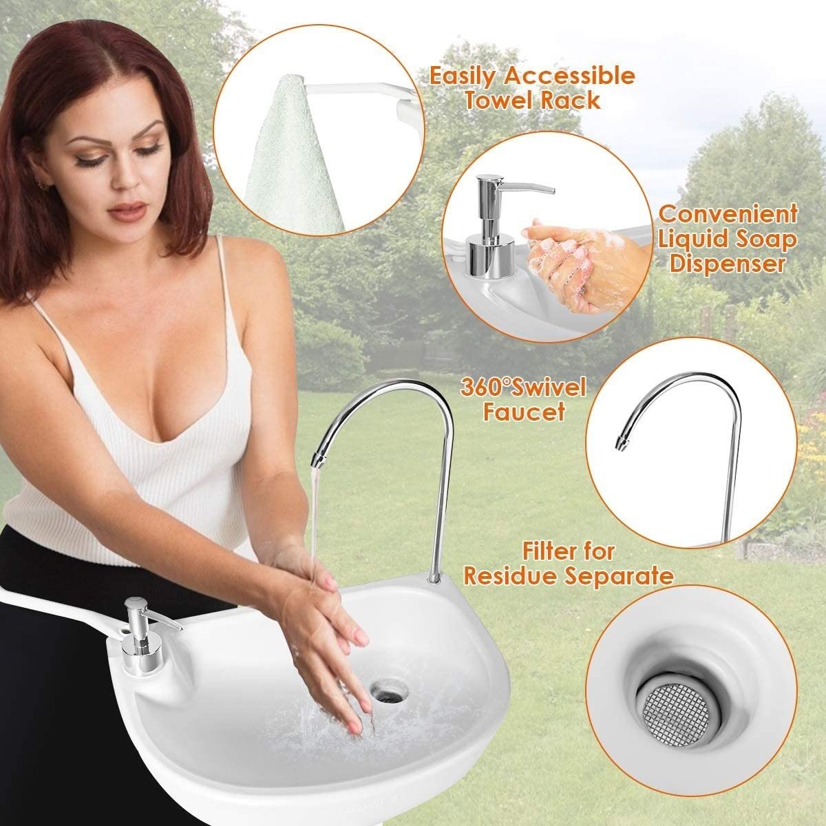 FLAT | Lavabo con porta asciugamani By Ponte Giulio design Daniele Trebbi