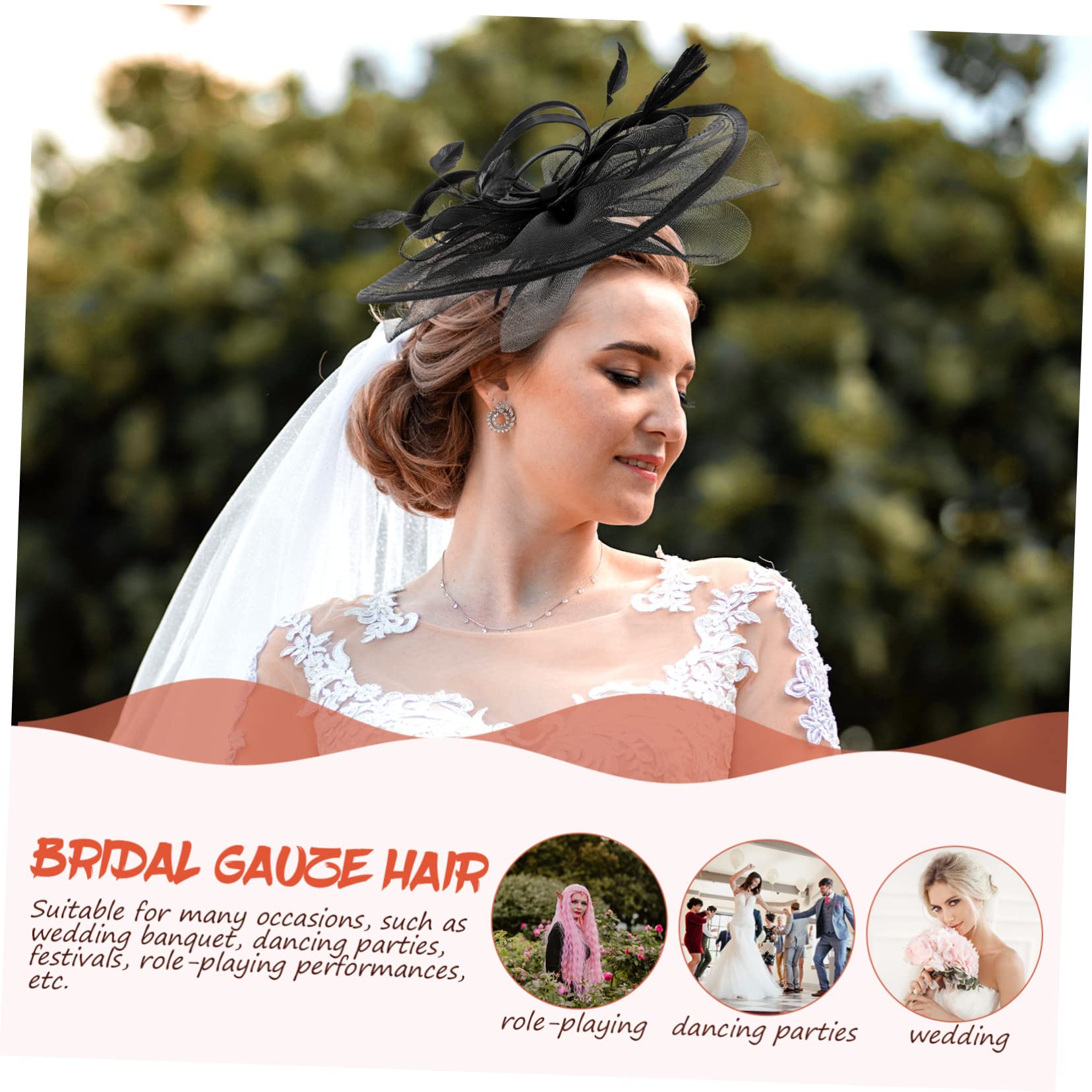 FRCOLOR Lot De 2 Bandeaux Festifs En Maille Pour Mariage Fête Thé Soirée Dansante Pour Femmes