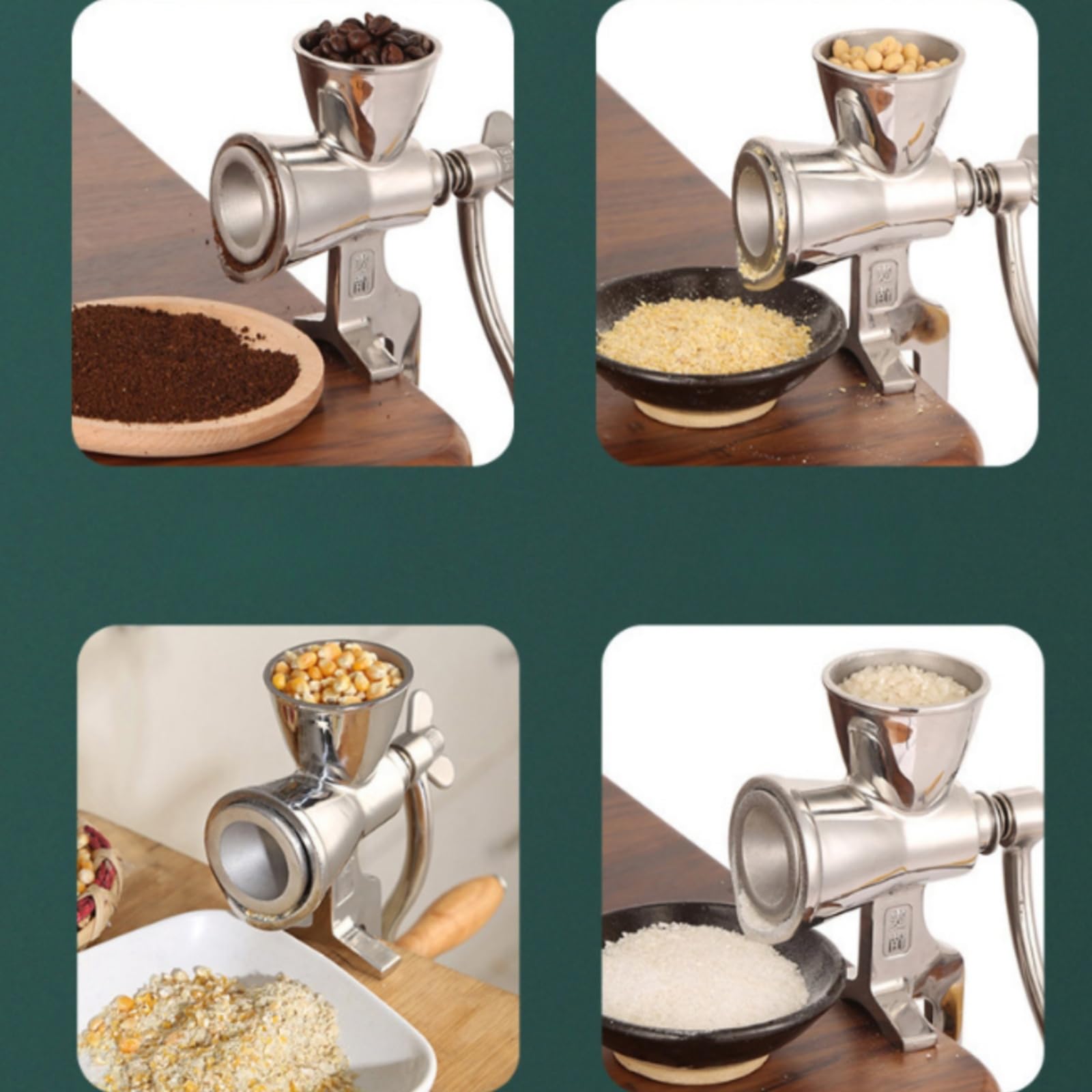 Manual para Café Manual Compacto Acero Inoxidable con Abrazara Ajustable para Café con Palanca Cocina, Cámping