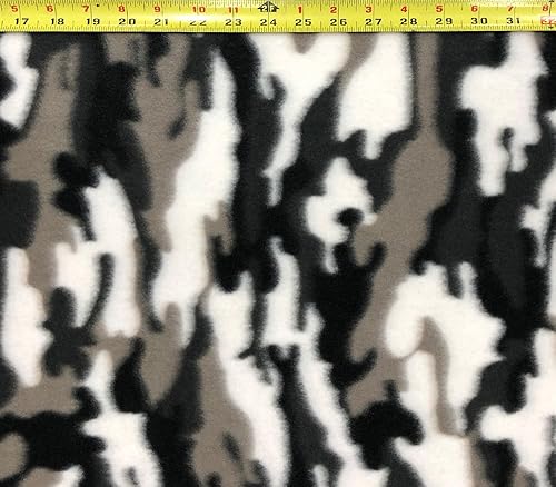 Miniatura 2 de Forro polar estampado CAMOUFLAGE GRIS Tela