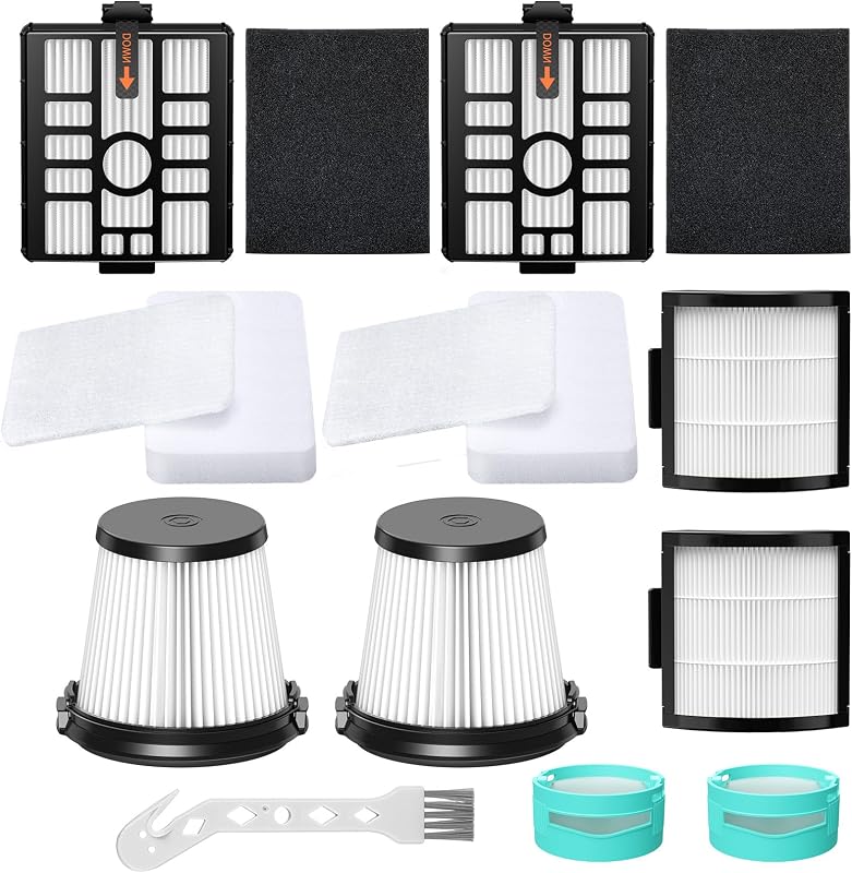 Vacuum Filters for Shark IW3511, IW3120, IW3111, IW3615,W1111-11pcs | IW3511 Filter Replacement for Shark Detect Clean and Detect Pro Series Vacuums, Vacuum Replacement Accessories
