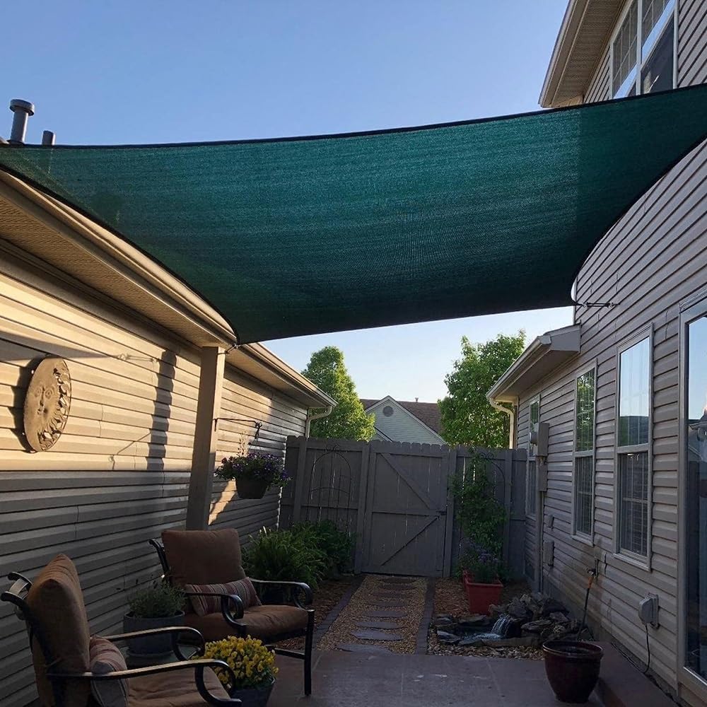 90% ochrona przed promieniowaniem UV, tkanina przeciwsłoneczna, siatka termoizolacyjna do szklarni, basenu, pergoli, roślin i hodowli, 2 m x 10 m, osłona zewnętrzna