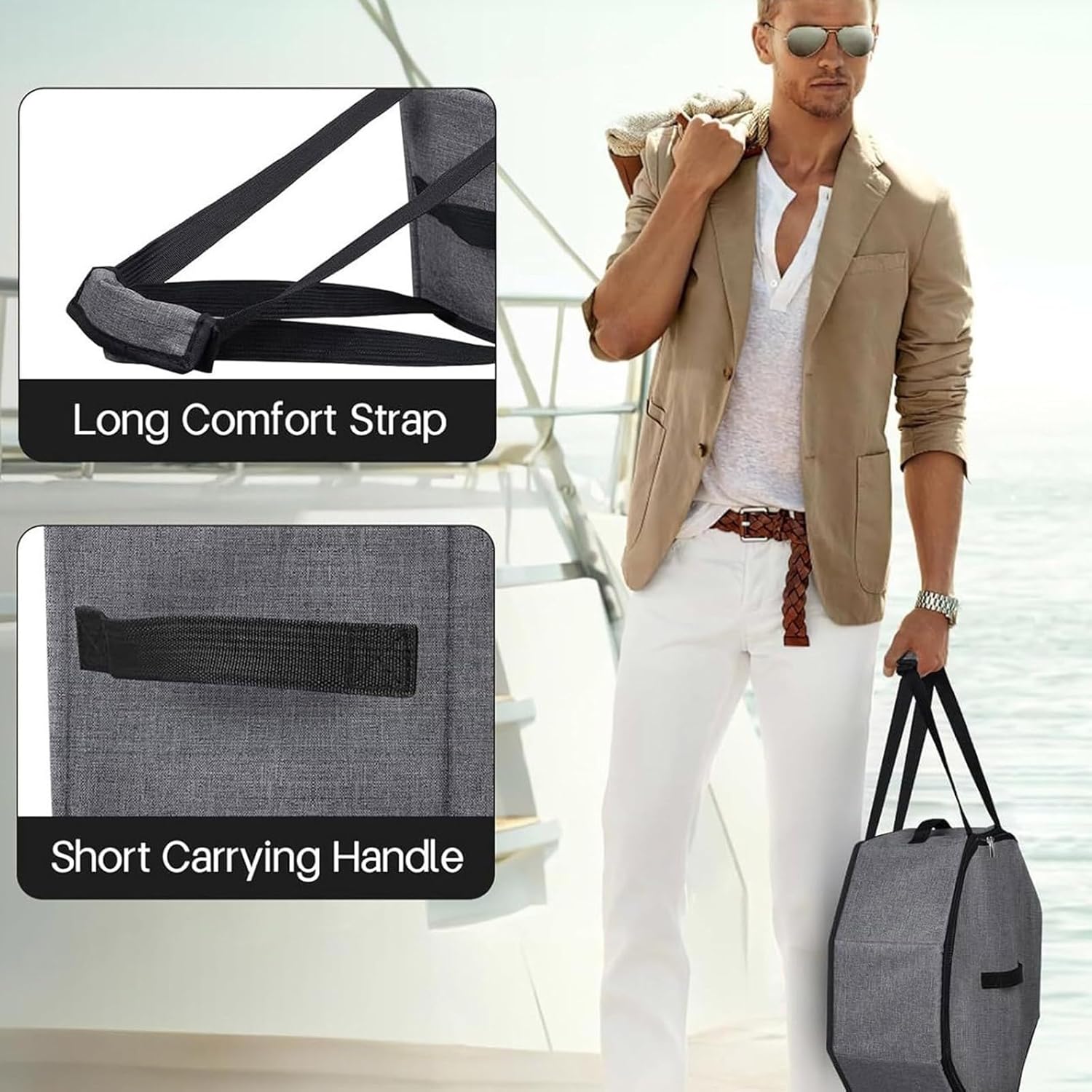 Large Capacity Headgear Container Stylish Hat Storage Bag for Outdoor Activities Large Capacity Caps Bag with Handle Hat Case