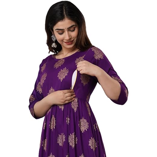 Rajwada Womens Maternity Kurti - Comfortable Dress