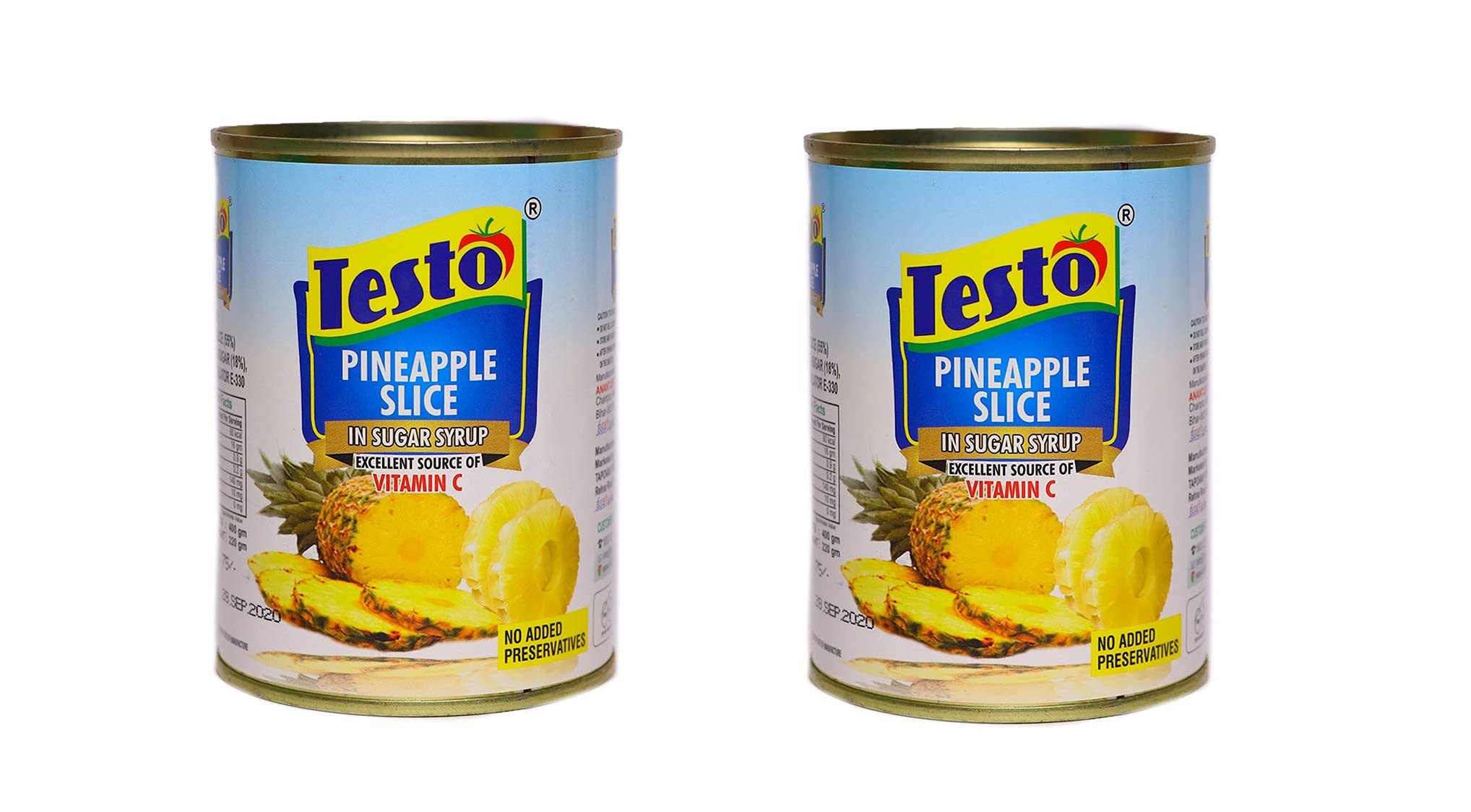 Testo Pineapple Slices Pack of 2 - (400g Per pack) (B08L88RBXW) Amazon Price History, Amazon Price Tracker