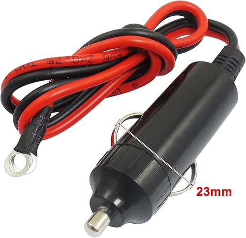 Miniatura 3 de Uxcell, pulsador encendedor de cigarrillos, negro, para auto, DC 12 v