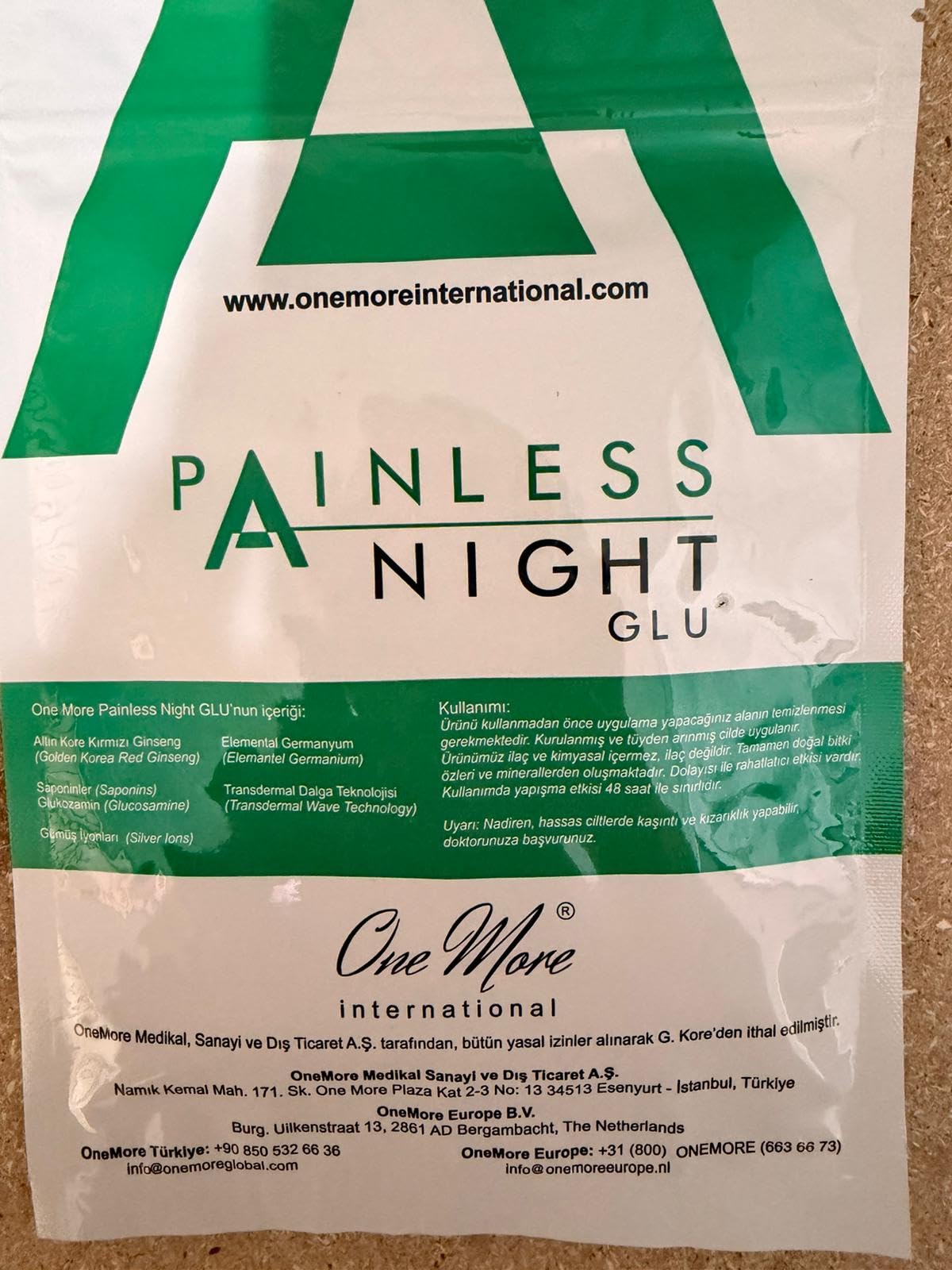 Painless Night GLU - Cerotti doloranti con ginseng rosso, 25 pezzi