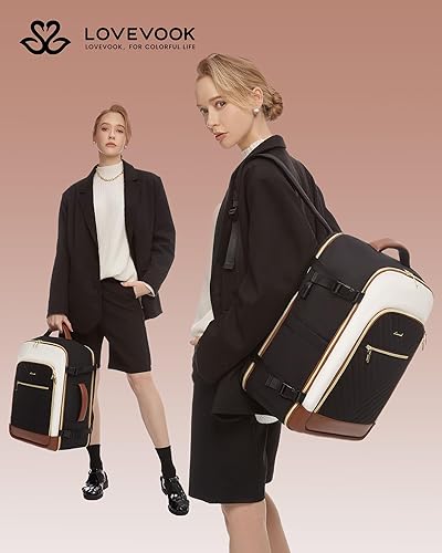 Miniatura 7 de LOVEVOOK Mochila de viaje grande, equipaje de mano para aviones, Mochilas de viaje